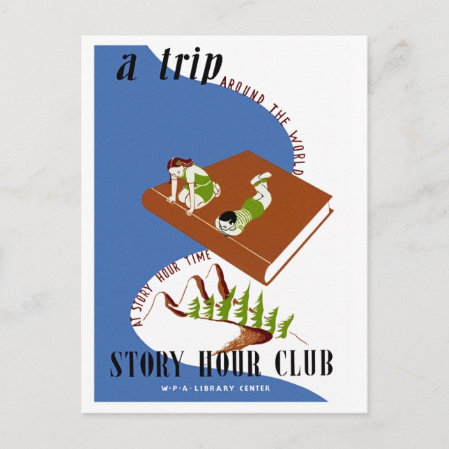 Cartão Postal Uma viagem pelo mundo na hora da história (Frente)