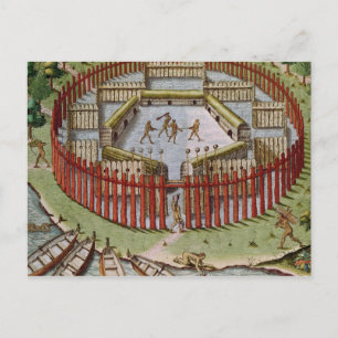 Cartão Postal Uma vila indiana