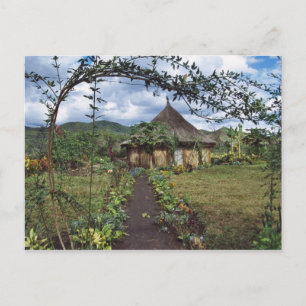 Cartão Postal Uma vila nas Terras Altas, Goroka, Papua-Nova Guin