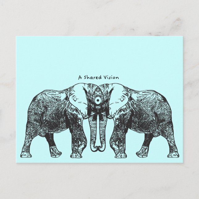 Cartão Postal Uma visão compartilhada (Frente)