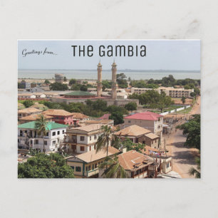 Cartão Postal Uma Visão de Banjul na Gâmbia