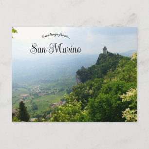 Cartão Postal Uma Vista Aérea de San Marino