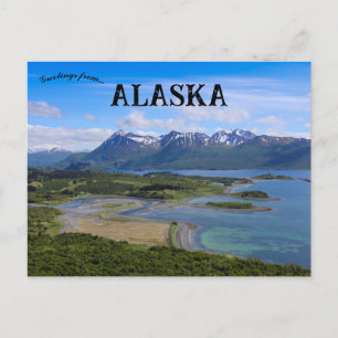 Cartão Postal Uma Vista da Baía de Uganik Alasca