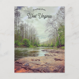 Cartão Postal Uma Vista de Bergoo West Virginia