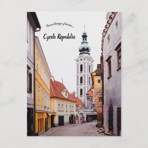 Cartão Postal Uma Vista de Cesky Krumlov República Tcheca