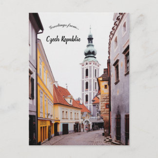 Cartão Postal Uma Vista de Cesky Krumlov República Tcheca