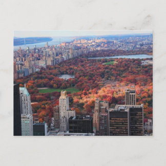 Cartão Postal Uma vista de cima: Outono no Central Park 01