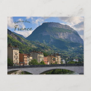 Cartão Postal Uma Vista de Grenoble França