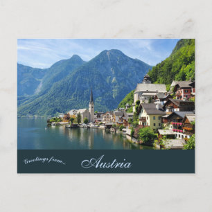Cartão Postal Uma Vista de Hallstatt Áustria