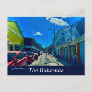 Cartão Postal Uma Vista de Nassau As Bahamas