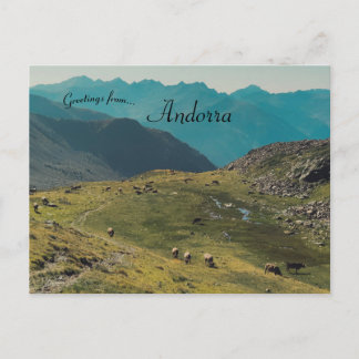 Cartão Postal Uma Vista de Ordino Andorra