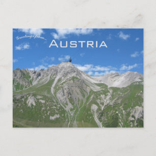 Cartão Postal Uma Vista de Valluga Áustria