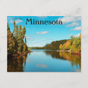 Cartão Postal Uma Vista do Lago Sawbill Minnesota