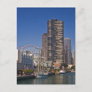 Cartão Postal Uma vista do Pier de Marinho de Chicago