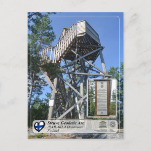 Cartão Postal UNESCO - Arco Geodésico Forte - PUOLAKKA Oravivuo
