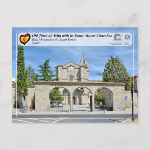 Cartão Postal UNESCO - Ávila - Mosteiro Real de Santo Tomás