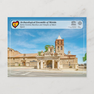 Cartão Postal UNESCO - Basílica de Santa Eulália / Templo de Mar