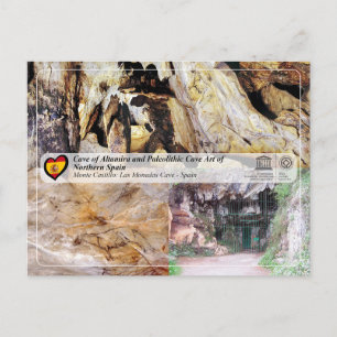 Cartão Postal UNESCO - Caverna de Las Monedas / Cueva de Las Mon