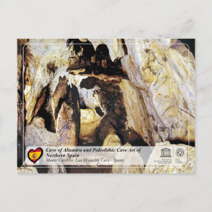 Cartão Postal UNESCO - Caverna de Las Monedas / Cueva de Las Mon