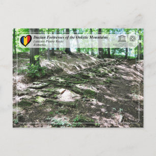 Cartão Postal UNESCO - Fortalezas Dacianas - Luncani-Piatra Rosi