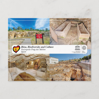Cartão Postal UNESCO, Ibiza/Eivissa, Necrópole Puig des Molins