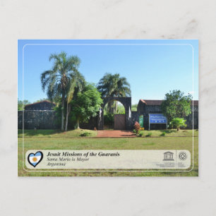 Cartão Postal Unesco - Missões Jesuítas dos Guaranis