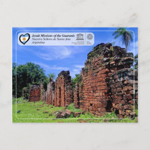 Cartão Postal UNESCO - Missões Jesuíticas dos Guarani