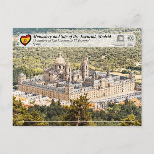 Cartão Postal UNESCO - mosteiro de San Lorenzo de El Escorial
