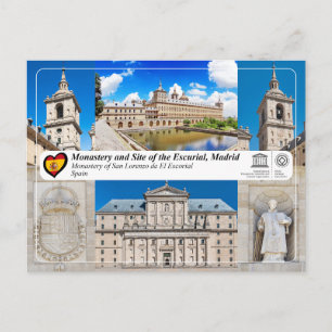 Cartão Postal UNESCO - mosteiro de San Lorenzo de El Escorial