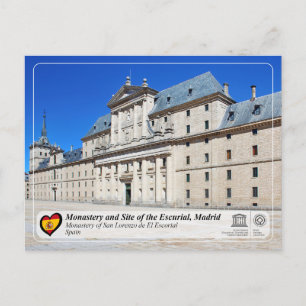 Cartão Postal UNESCO - mosteiro de San Lorenzo de El Escorial