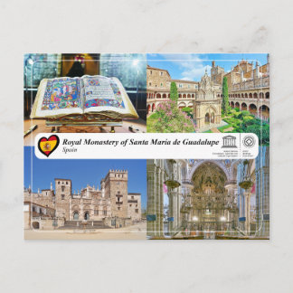 Cartão Postal UNESCO - Mosteiro Real de St María de Guadalupe