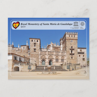 Cartão Postal UNESCO - Mosteiro Real de St María de Guadalupe