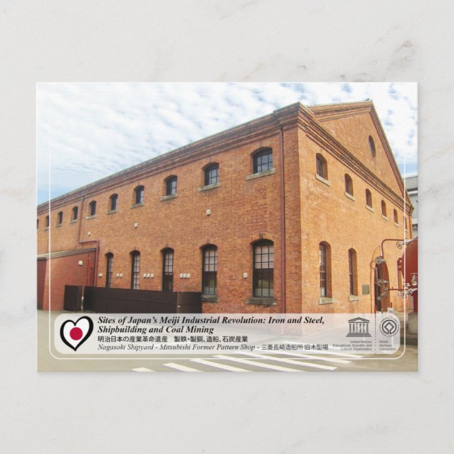 Cartão Postal Unesco - Nagasaki - Mitsubishi Antigo Compro de Pa (Frente)