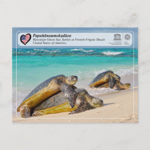 Cartão Postal UNESCO - Papahānaumokuākea - French Frigate Shoals