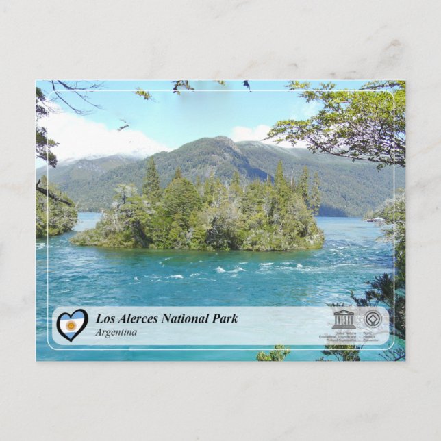 Cartão Postal UNESCO - Parque Nacional Los Alerces (Frente)