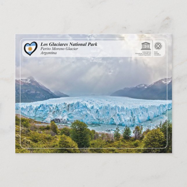 Cartão Postal UNESCO - Parque Nacional Los Glaciares (Frente)