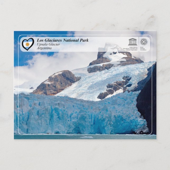 Cartão Postal UNESCO - Parque Nacional Los Glaciares (Frente)