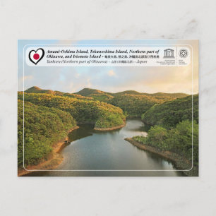 Cartão Postal UNESCO - parte Norte da ilha de Okinawa - 沖 縄 
