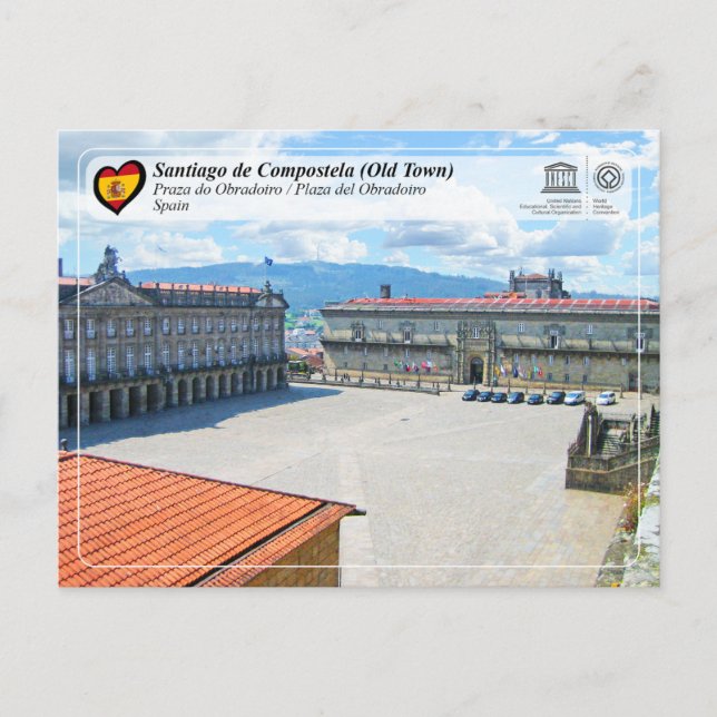 Cartão Postal UNESCO - Plaza del Obradoiro / Praza do Obradoiro (Frente)
