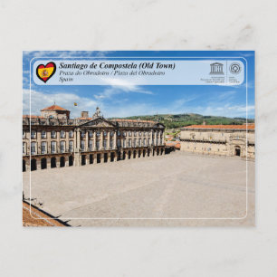 Cartão Postal UNESCO - Plaza del Obradoiro / Praza do Obradoiro