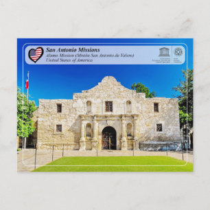 Cartão Postal UNESCO - San Antonio - Missão Valero