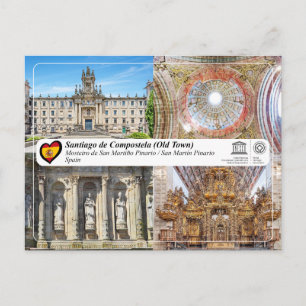 Cartão Postal Unesco UHS - Mosteiro de San Martiño Pinario