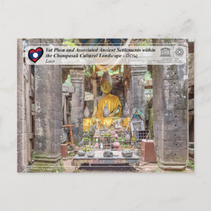 Cartão Postal UNESCO - Vat Phou e Paisagem Cultural Champasak
