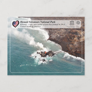 Cartão Postal UNESCO - Vulcões Havaí NP - Cartão-postal Kīlauea