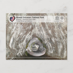Cartão Postal UNESCO - Vulcões Havaí NP - Cartão-postal Kīlauea