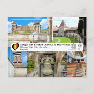 Cartão Postal Unesco WHS - Aldeia de Valea Viilor Cartão-postal