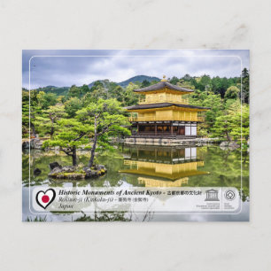 Cartão Postal UNESCO WHS - Antigo Kyoto -Rokuon-ji - 鹿苑寺
