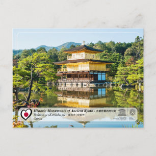 Cartão Postal UNESCO WHS - Antigo Kyoto -Rokuon-ji - 鹿苑寺