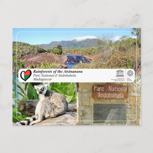 Cartão Postal UNESCO WHS - Atsinanana - Andohahela National Park (Frente)