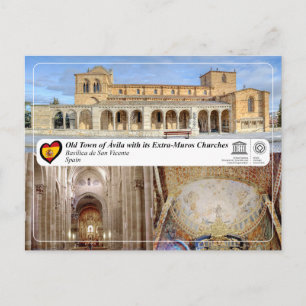 Cartão Postal UNESCO WHS - Ávila - Basílic a de San Vicente